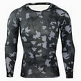 thumbnail image 2 of Beshee Long Sleeve Shirts for Men Tops Camouflage T Shirts Blouse Long Men's Outdoor Sleeves Quick Drying Men's Dress Shirts Mens Shirts Dark Gray XXL, 2 of 4