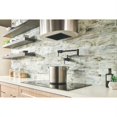 thumbnail image 3 of Delta Faucet Contemporary Wall-Mount Pot Filler Faucet, Matte Black 1165LF-BL, 3 of 4