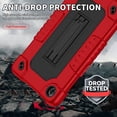 thumbnail image 2 of Kebiory Case for Lenovo Tab One 8.7 inch Tablet,Heavy Duty Hybrid Shockproof Protective Case Built in Kickstand Shoulder Strap Cover for Lenovo Tab One 8.7 inch/K9 TB305FU (2025) Tablet(Red/Black), 2 of 7