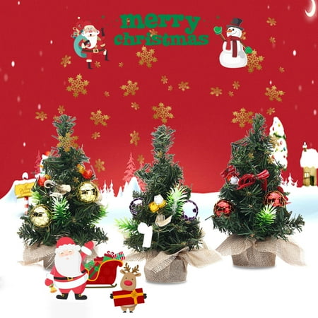20cmx5 5cm Mini Desk Top Decoration Christmas Tree With Jewelry