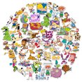 thumbnail image 1 of Nickelodeon 90'S Sticker Pack Die Cut Vinyl Large Deluxe Stickers Variety Pack - Laptop, Water Bottle, Scrapbooking, Tablet, Skateboard, Indoor/Outdoor - Set of 50, 1 of 6