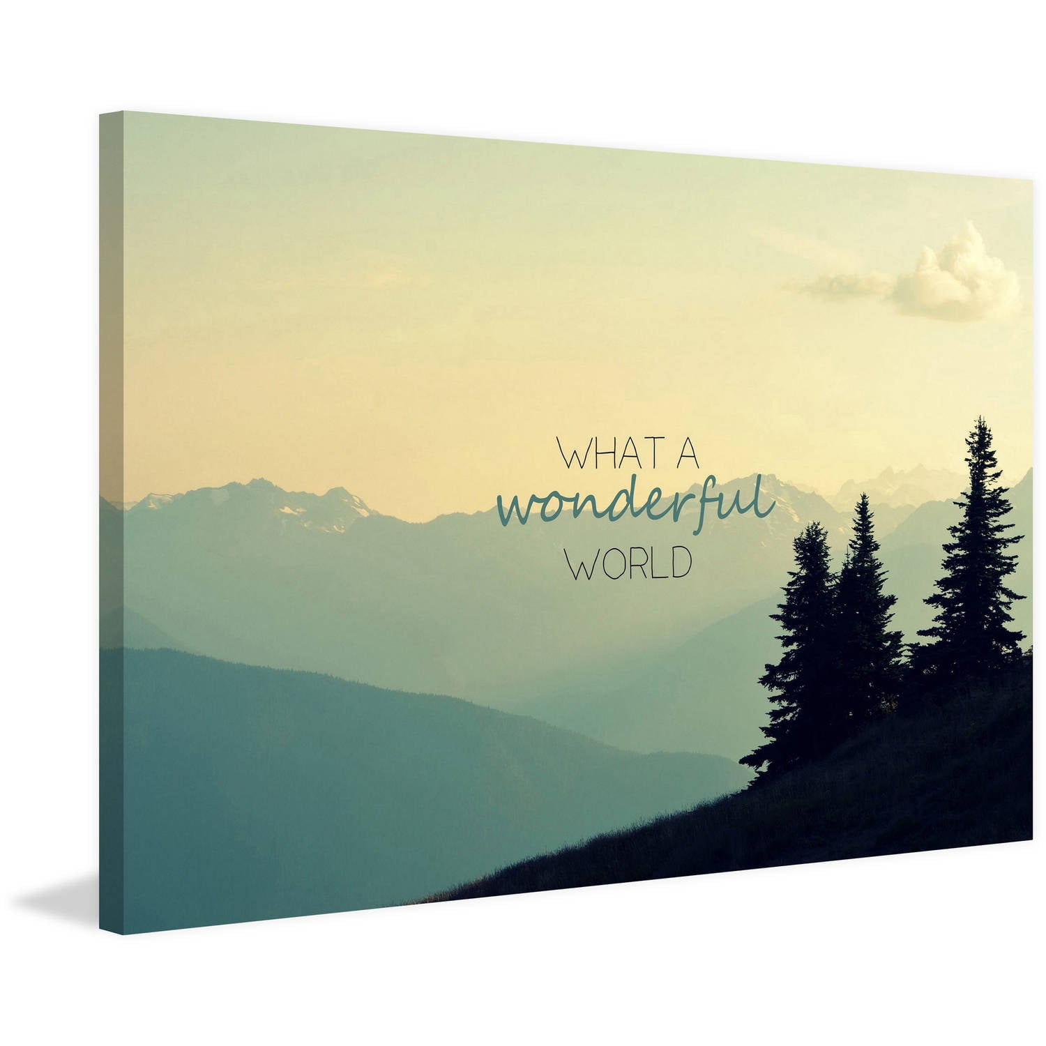 Marmont Hill "What a Wonderful World" by Robert Dickinson Painting Print on Canvas