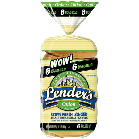 Lender's Refrigerated Onion Bagels, 6 ct, 17.1 oz