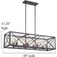 thumbnail image 2 of 87338-SB-Designers Fountain-High Line - Eight Light Linear Chandelier, 2 of 10