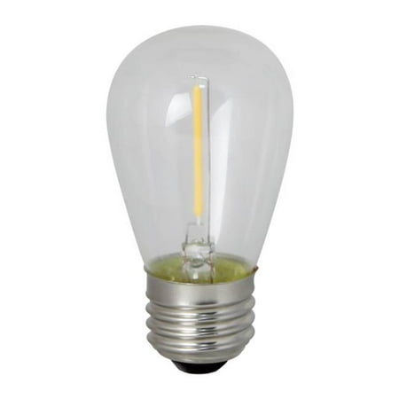

Bulbrite Pack of (6) 0.7 Watt Clear Filament S14 Medium (E26) LED Bulb - 75 Lumens 2400K and 80 CRI