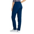 thumbnail image 2 of Barco One Wellness BWP506 Women's 4 Pocket FlatGel Drawcord Cargo Scrub Pant Indigo XLP, 2 of 2