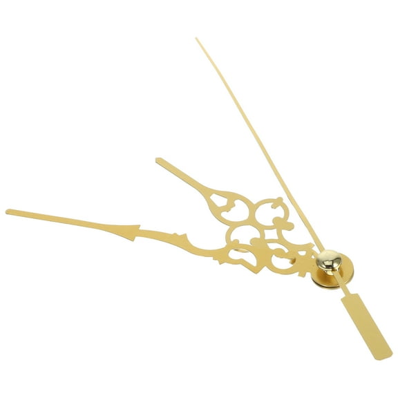 Golden Plastic Clock Hands for DIY Wall Clock Repair or Game Sets