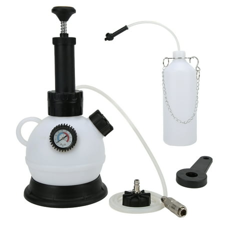 

2L Manual Vacuum Brake Bleeder Kit 30psi Pressure Display with Relief Valve Cap Wrench for European Vehicles
