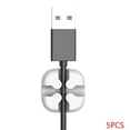 thumbnail image 1 of Soportes de Clips de Cable USB cuadrados, enrollador, cable de escritorio, Clips de Cable, corbatas, organizador, Soporte, fijador de línea 5 Piezas Sweethay PJ7188-03, 1 of 2