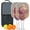 White-1, variant on Pickleball Paddles Set Of 2, Fiberglass Surface, Music Piggy Print, 4 Balls & Bag