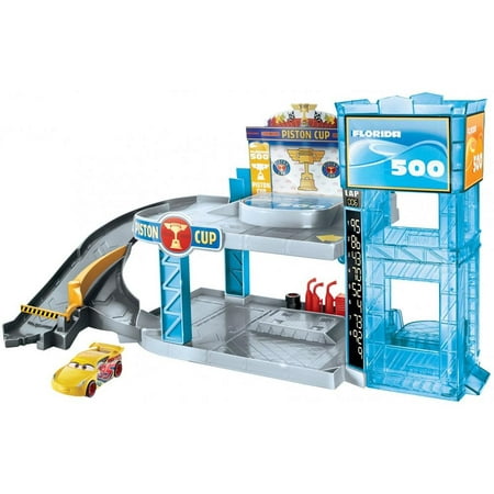 Disney/Pixar Cars Florida 500 Racing Garage (Best Toy Car Garage For 3 Year Old)