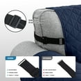 thumbnail image 4 of SHANNA 1/2/3 Seater Quilted Sofa Couch Cover Pad Water Resistant Slipcover Furniture Protector Pet Mat for Kids Dogs Pets（Navy Blue）, 4 of 11