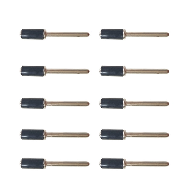 Eigraketly Varillas de tambor de lijado de 10 piezas, accesorio de conexión, conector de vástago, componentes modificados, repuesto de varilla de anillo Artesanía 6.35 mm Eigraketly TO005348-02