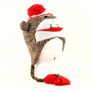 Wholesale Sockmonkey Brown Knit Hat- Pack of 10