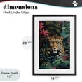 thumbnail image 4 of Stupell Industries Contemporary Jaguar with Silent Emerald Gaze Black Framed Print Under Glass, 14 x 20, by Creative Studio, 4 of 8