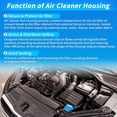 thumbnail image 4 of Engine Air Cleaner Filter Box Housing for Toyota Prius 2023 2024 2025 Air Cleaner Filter Box Assembly Replace 1781224020/17700F2200 Black, 4 of 7