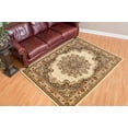 thumbnail image 2 of United Weavers 851 10115 24 1 ft. 11 in. x 3 ft. 3 in. Dallas Floral Kirman Accent Rug, Ivory, 2 of 4