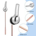 thumbnail image 4 of HLONK4pcs Toilet Tank Flush Lever Handle Universal Front Mount Toilet Handle Replacement Fits Most Toilets, 4 of 8