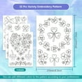 thumbnail image 2 of 4 Sheets 11.7x8.3 St. Patrick's Day Clover Water Soluble Embroidery Stabilizer Shamrock Hand Sewing Stabilizers Self Adhesive Washable Stick and Stitch Embroidery Stabilizer for DIY Beginners, 2 of 9