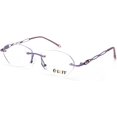 thumbnail image 1 of LUFF Rimless Reading Glasses for Women Blue Light Blocking Lightweight Metal Classic Computer Readers Anti Eyestrain Case, 1 of 6