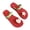 Red, variant on Women’s Cute Star & Heart Decor Flip Flops, Non-Slip Flat Sandals for Summer Beach & Casual Wear Yellow 38