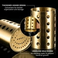 thumbnail image 6 of Stainless Steel Utensil Holders Large Kitchen Caddy Gold with Drain Holes for Cooking Tools Storage, 6 of 8