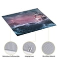 thumbnail image 4 of Honeii Boat Lighthouse Storm Waves for Dish Drying Mat for Kitchen Counter, Non-slip Rubber Backed, Hide Stain Kitchen Super Absorbent Draining Mat, Dish Rack Pad, 4 of 8