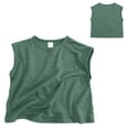 thumbnail image 2 of Durtebeua Boys' Camo Tank Tops Short Classic Loose Soft Sleeveless Solid T Shirt Tee Tops Clothes Boys Novelty Shirts Green,4 Years, 2 of 5