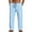 Light Blue, variant on Men's Vintage Color-Block Linen Pants Loose-Fit Casual Trousers with Tassel Waistband Breathable Flax Pre-Shrunk Sports Pants S-3XL
