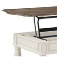 thumbnail image 4 of Bowery Hill Wooden Coffee Table with Lift Top in Oak and Antique White, 4 of 14