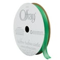 thumbnail image 2 of (3 pack) Offray Ribbon, Emerald Green 5/16 inch Sheer Ribbon, 9 feet, 2 of 8