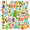 3A, variant on 35pcs-50pcs Adorable Stationery Stickers Tropical Beach Kids Stickers Toy Funny Graffiti Stickers for Guitars Laptops Phones