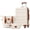 Ivory, variant on 3 Piece Luggage Set, 24" Checked Suitcase with TSA Lock,Spinner Wheels & 2 Bags,Lightweight Hardshell Suitcase Set for Travel,Grey
