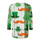 thumbnail image 5 of Xuyuer Women St Patricks Day Sweatshirts Lucky Clover Blouse Irish Shamrock Pullover 3/4 Sleeves Graphic Tops, 5 of 6