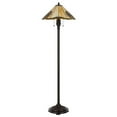 thumbnail image 2 of 60 W X 2 Tiffany Table Lamp With Pull Chain Switch With Metal And Resin Lamp Body, 2 of 4