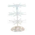 thumbnail image 3 of Segolike Rotating Jewelry Display Stand Necklace Holder 3 Layer Compact Keychain Display Stand for Showcase Watches Necklaces Earrings Clear, 3 of 8