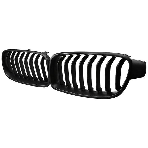 F30 Grill, Front Hood Kidney Grille Grill For- 3 Series F30 F31 F35 2012-2018 (single Slat Matte Bl