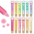 thumbnail image 1 of Paquete de brillo labial EXPRESSIONS, 12 unidades, aceite hidratante con vitamina E, 1 of 9