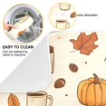 thumbnail image 2 of Yayeee Dish Drying Mat for Kitchen Counter 16"x18" Microfiber Absorbent Pad, Fall Beige Pumpkin, 2 of 7