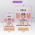 thumbnail image 5 of I'm a Shih Tzu Mom and a Registered Nurse Nothing Scares Me Acrylic Plaque Sign Ashwood Base Lion Dog Lover Gifts Home Desk Decor - 00002, 5 of 5