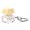 A, variant on Novel Stress Relieving Keypad Keychain Small Pendant ABS Material Portable Decompression Gadget Colorful Mechanical Key Design for Daily Use Size 7x2.8x2.5cm Color C