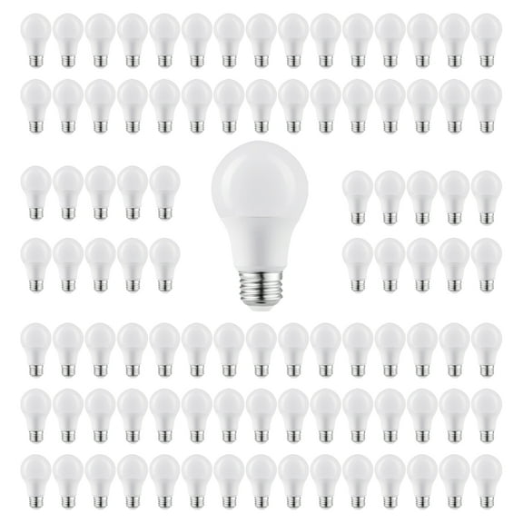 GREENLIGHTDEPOT LED incandescent Bulb - A19 - 60 Watt Equivalent - E26 - Dimmable (2700K) (96 Pack)
