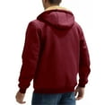 thumbnail image 3 of Yievot Men's Sherpa Lined Zip Up Hoodies Thick Fleece Heavyweight Jacket Winter Thermal Zipper Sweatshirt with Pocket, 3 of 6