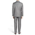 thumbnail image 2 of LN LUCIANO NATAZZI Two Button Men's Suit Modern Fit Ticket Pocket Jacket 2 Piece Gray, 2 of 5