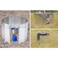 thumbnail image 3 of Pare-vent pour Cuisinière à Gaz, Pare-Vent Extérieur Robuste, Alliage d'Aluminium, 9 Plaques, Écran Coupe-Vent pour Barbecue, Accessoire de Protection, Housse de Protection pour Cuiseur, 3 of 9