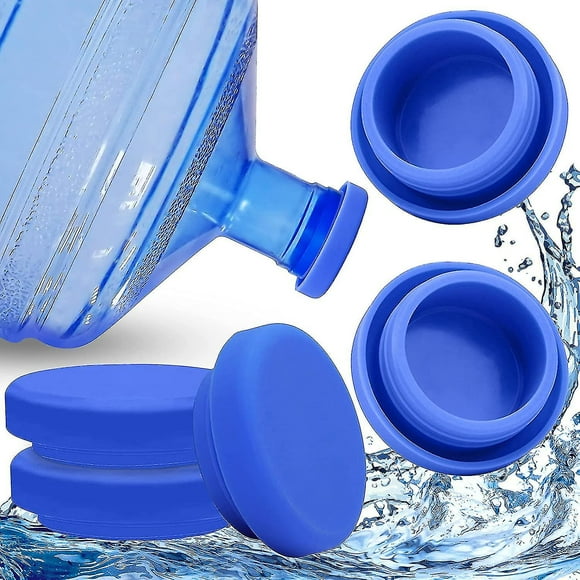 5 Gallon Water Jug Cap, Silicone Reusable Non Spill 55mm Water Jug 5 Gallon Caps, Cap Lids Anti Splash Water Bottle Caps, Leak Proof Water Jug Caps, P