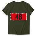thumbnail image 2 of Puntoco Blusa de manga corta con estampado de moda para mujer, divertida camiseta de cuello redondo, 2 of 3