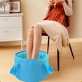 thumbnail image 2 of Portable Folding Basin Foot Soak Bucket, Travelling Wash Storage Bag Foot Bath Bucket, Children Toy Storage Bucket Sand Bucket, 2 of 6