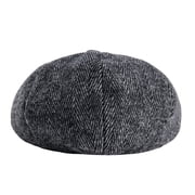 Newsboy Cap Peaky Herringbone Baker Boy Flat Caps for Men Gray