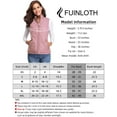 thumbnail image 3 of Fuinloth Women Quilted Vest, Stand Collar Lightweight Zip Padded Gilet Outerwear Coats Pink S, 3 of 5